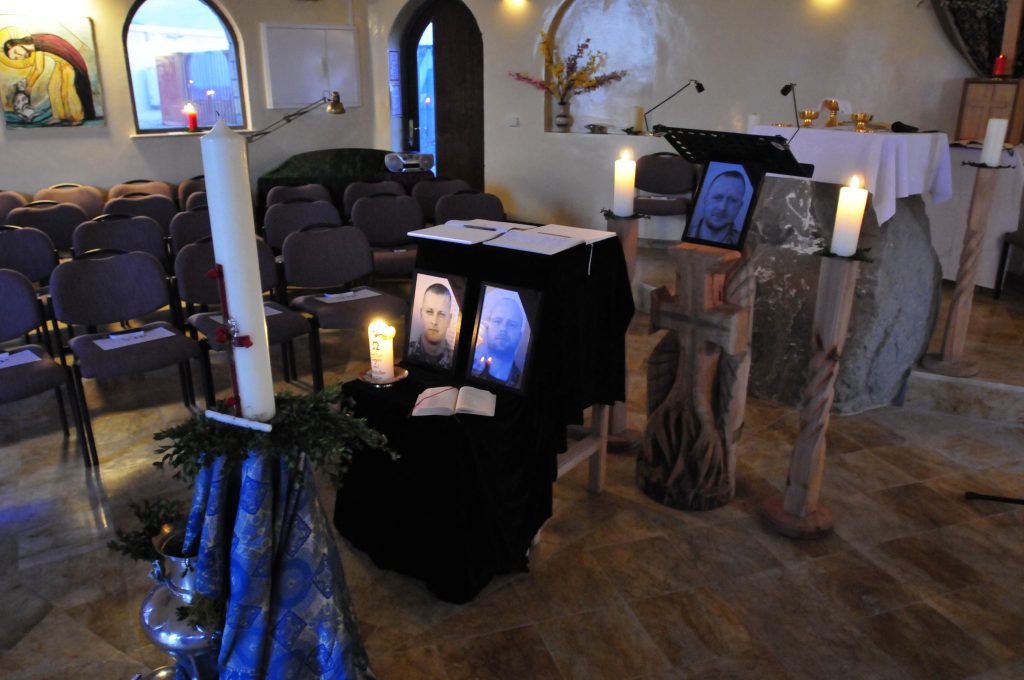 Gedenkraum mit Kerzen Bundeswehr Einsatz Afghanistan