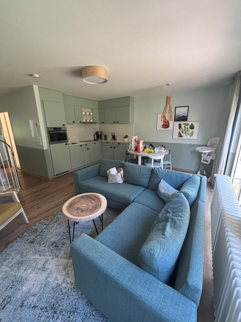 Wohnzimmer und Küche im Premium Ferienhaus im Center Parcs Eifel