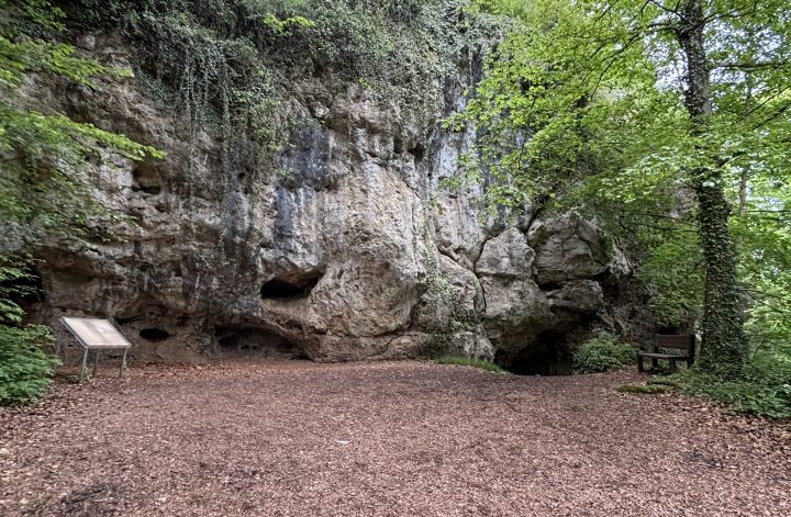 Kakushöhle Mechernich zwischen Wald und Felsen