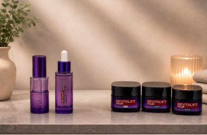 L’Oréal Revitalift Routine mit Serum, Glass Skin und Filler Cremes